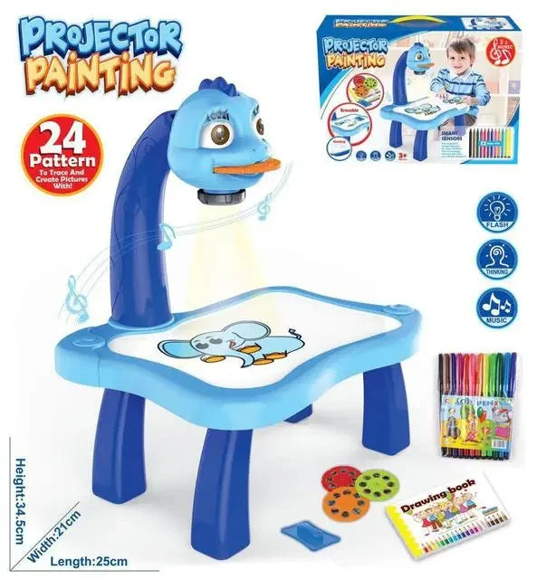 Children’s LED Projector Drawing Table | Educational Arts & Crafts Desk Toy