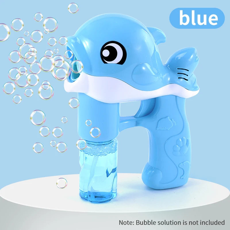 Automatic Whale Bubble Gun | Light & Music Bubble Blower Toy for Kids