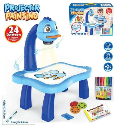 Children’s LED Projector Drawing Table | Educational Arts & Crafts Desk Toy