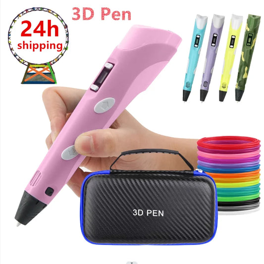 3D Printing Pen for Kids | DIY Handwork Drawing Pen with PLA Filament & Power Adapter
