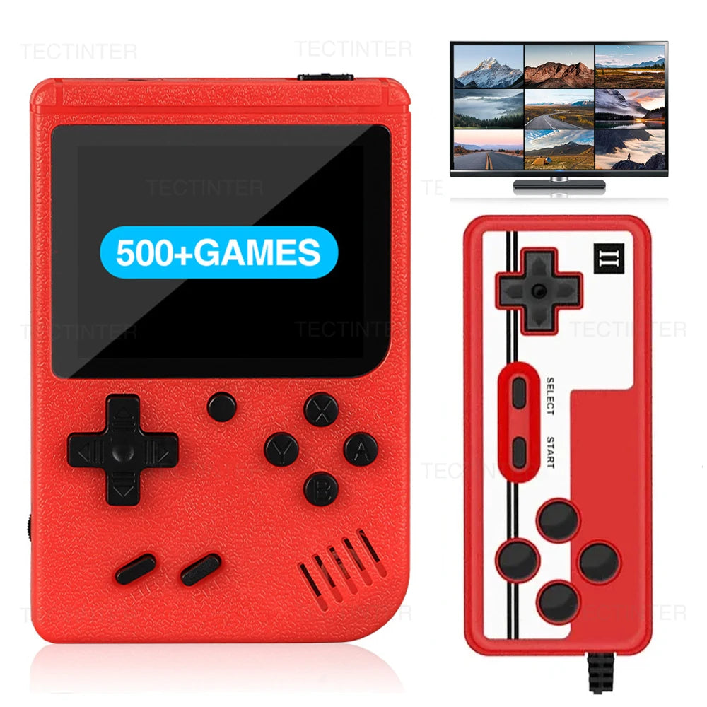 Retro Handheld Game Console – 8-Bit Mini Gaming Device | 500 Built-In Classic Arcade Games for Kids & Adults