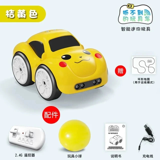 RC Cartoon Mini Car | Smart Sensor Remote Control Electric Toy with Music & Lights