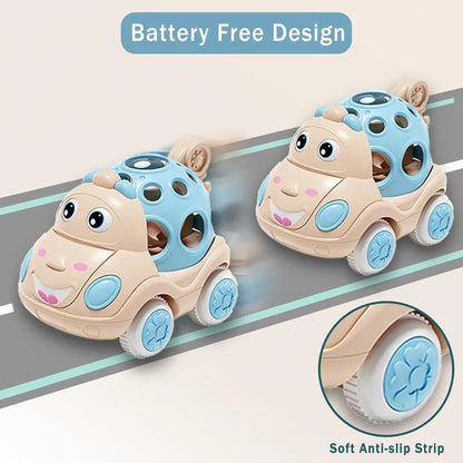 Baby Friction Car Toys | Soft Push & Go Vehicles for 6–12 Months Infants