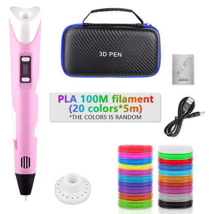 3D Printing Pen for Kids | DIY Handwork Drawing Pen with PLA Filament & Power Adapter
