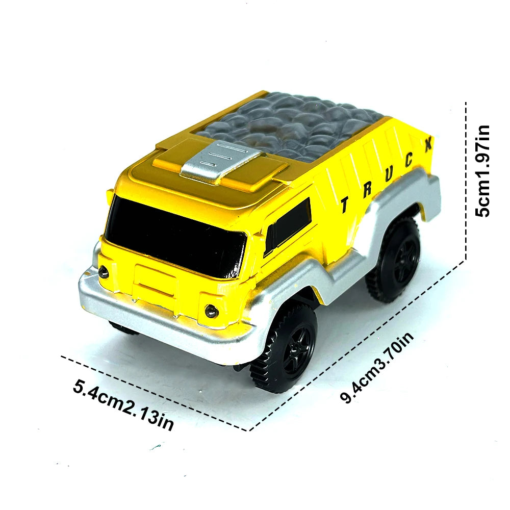 Dinosaur Race Track Toy Set | Flexible Railway Tracks with Light-Up Car for Kids