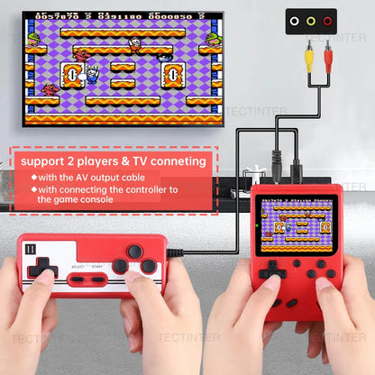Retro Handheld Game Console – 8-Bit Mini Gaming Device | 500 Built-In Classic Arcade Games for Kids & Adults