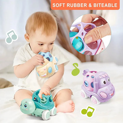 Baby Friction Car Toys | Soft Push & Go Vehicles for 6–12 Months Infants