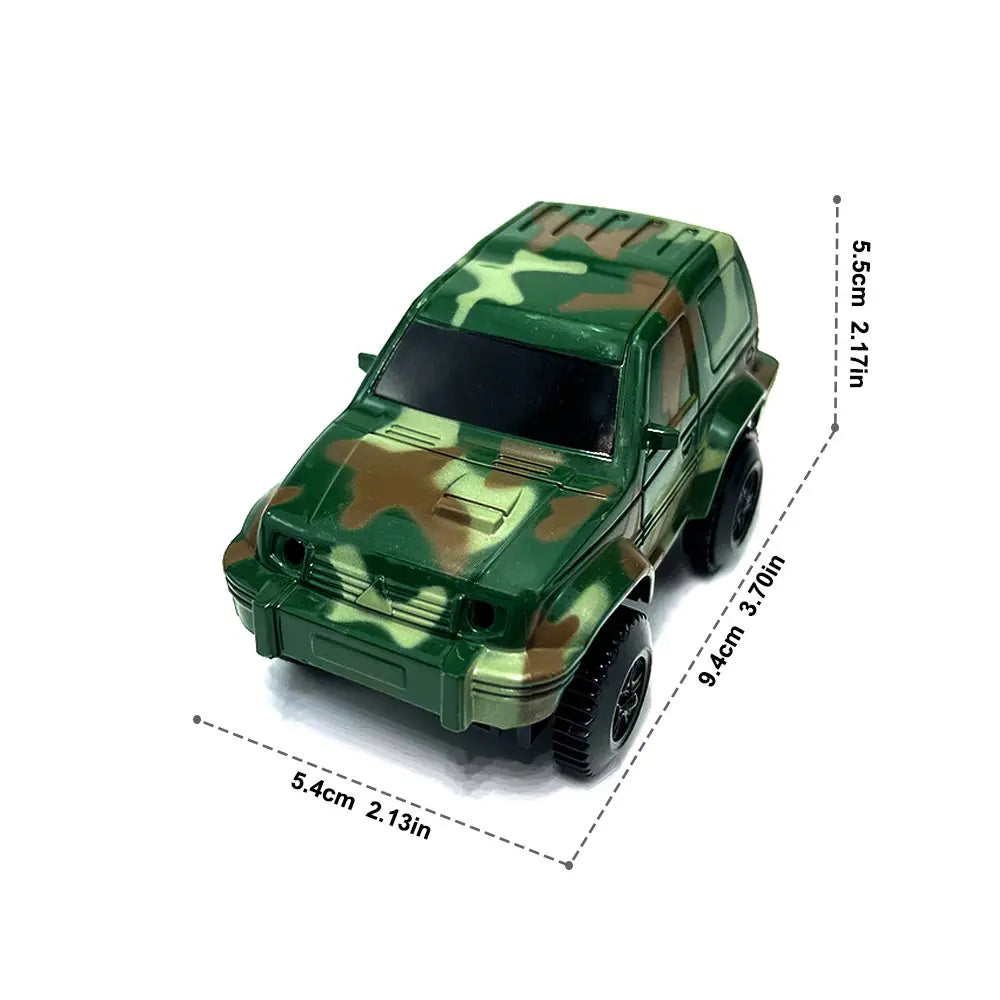 Dinosaur Race Track Toy Set | Flexible Railway Tracks with Light-Up Car for Kids