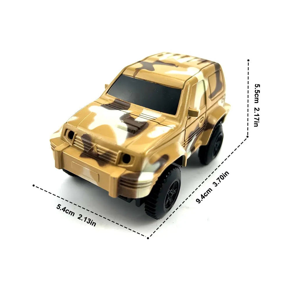 Dinosaur Race Track Toy Set | Flexible Railway Tracks with Light-Up Car for Kids