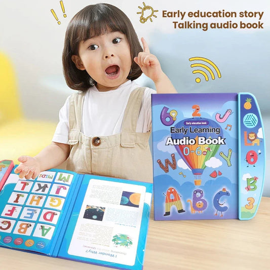 Children's English Audio Books Early Educational Toy Electronic Voice Picture Book Multifunction Sound Reading Machine Kids Gift