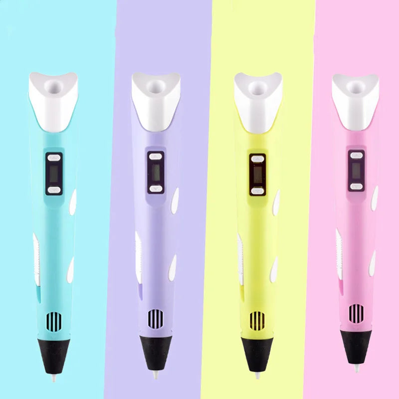 3D Printing Pen for Kids | DIY Handwork Drawing Pen with PLA Filament & Power Adapter