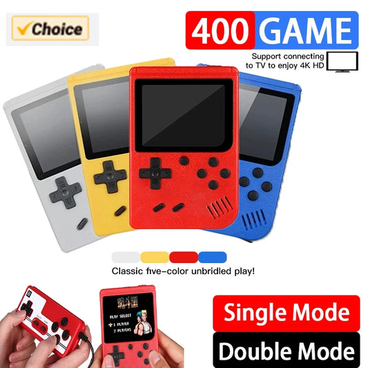 Mini Retro Handheld Game Console | 8-Bit Portable Game Boy with 400 Built-in Gamest