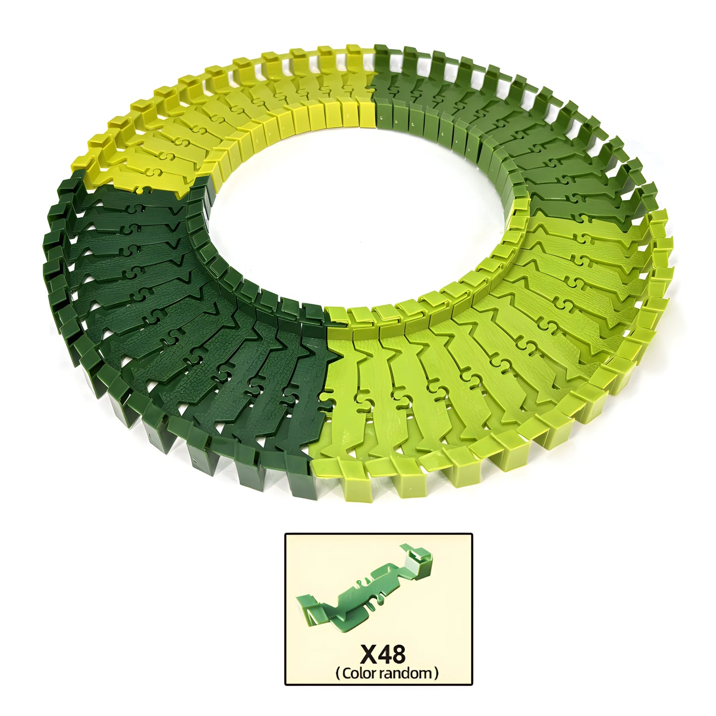 Dinosaur Race Track Toy Set | Flexible Railway Tracks with Light-Up Car for Kids