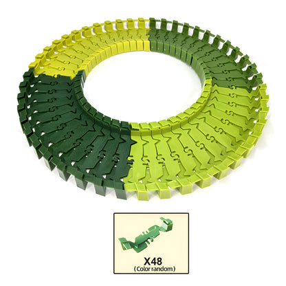 Dinosaur Race Track Toy Set | Flexible Railway Tracks with Light-Up Car for Kids