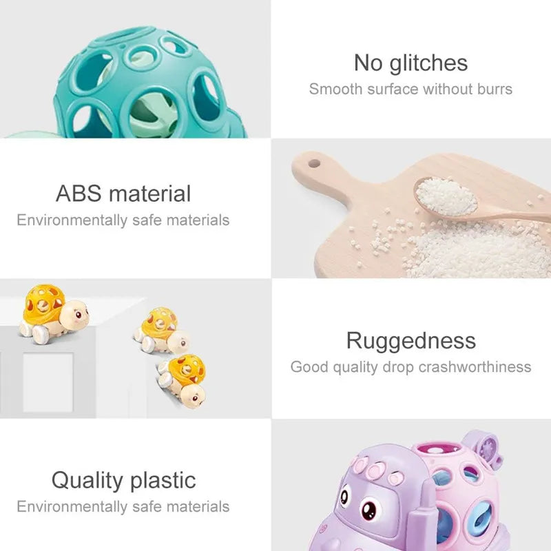 Baby Friction Car Toys | Soft Push & Go Vehicles for 6–12 Months Infants