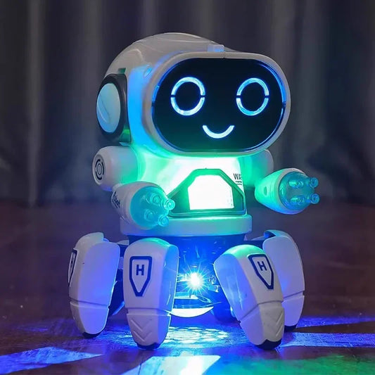 Interactive Musical Robot Toy for Babies & Toddlers – LED Lights, Movement & Sound