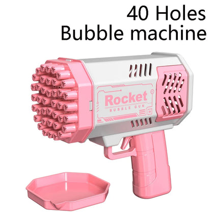 Rechargeable Bubble Gun Toy | 69-Hole Automatic Bubble Machine for Kids & Parties
