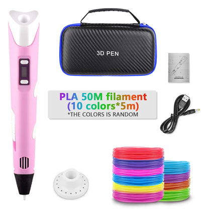3D Printing Pen for Kids | DIY Handwork Drawing Pen with PLA Filament & Power Adapter