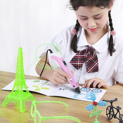 3D Printing Pen for Kids | DIY Handwork Drawing Pen with PLA Filament & Power Adapter