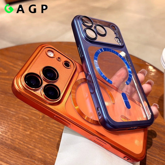 Frosted Magsafe Case with Lens Protector for iPhone 17 Pro Max