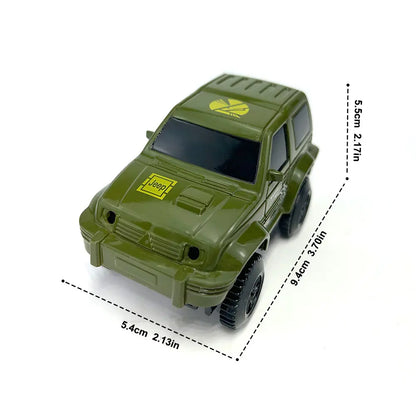 Dinosaur Race Track Toy Set | Flexible Railway Tracks with Light-Up Car for Kids