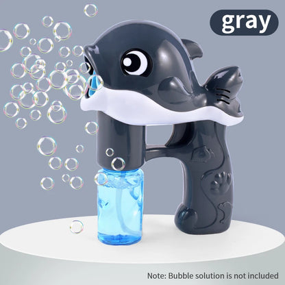 Automatic Whale Bubble Gun | Light & Music Bubble Blower Toy for Kids