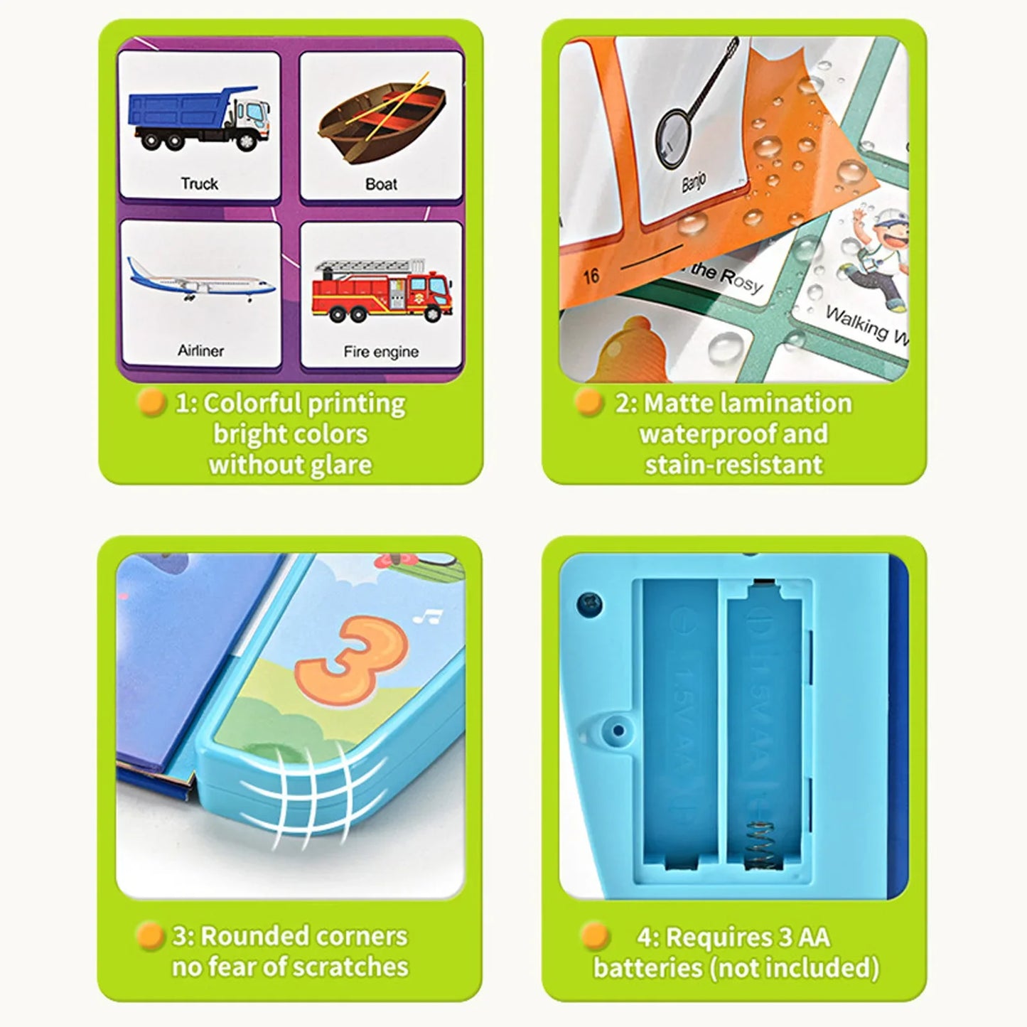 Children's English Audio Books Early Educational Toy Electronic Voice Picture Book Multifunction Sound Reading Machine Kids Gift