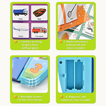 Children's English Audio Books Early Educational Toy Electronic Voice Picture Book Multifunction Sound Reading Machine Kids Gift