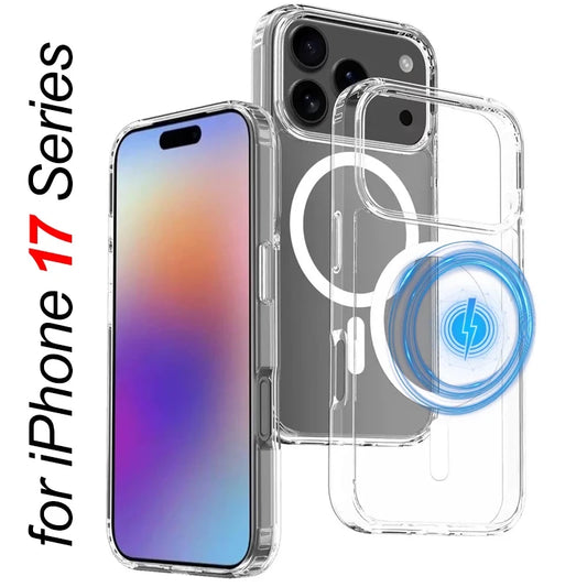 Clear Magnetic Magsafe Case for iPhone 17 Series (17/Air/Pro/Pro Max)
