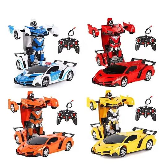 2-in-1 Transforming RC Robot Car for Kids | Electric Remote Control Deformation Sports Vehicle Toy | Cool Gift for Boys
