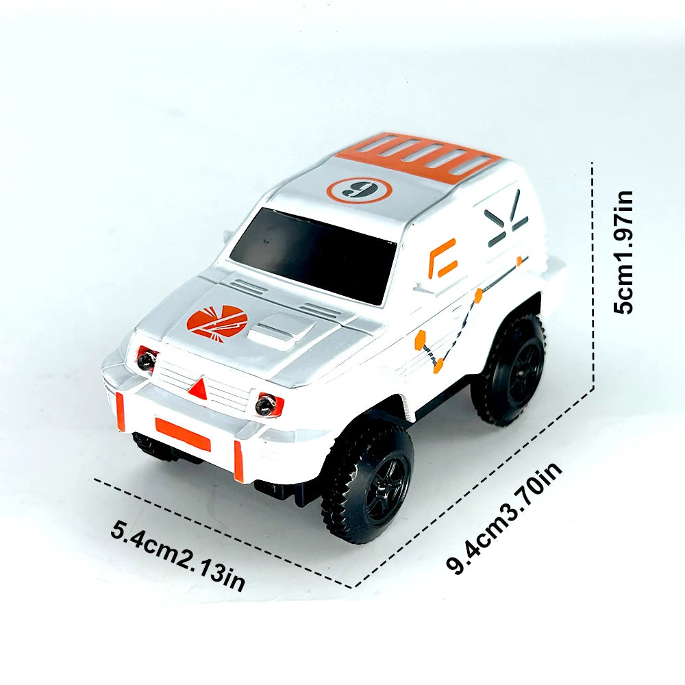 Dinosaur Race Track Toy Set | Flexible Railway Tracks with Light-Up Car for Kids