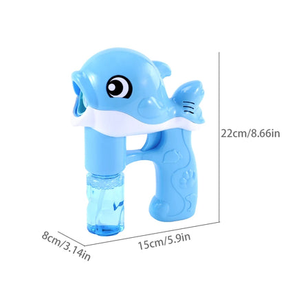 Automatic Whale Bubble Gun | Light & Music Bubble Blower Toy for Kids