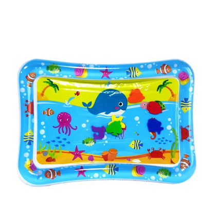 Baby Water Play Mat | Inflatable Tummy Time Toy for Infants & Toddlers | Early Learning Sensory Play Cushion
